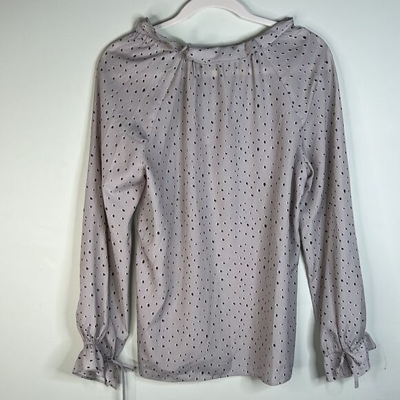 Banana Republic Julia Tie Business Peasant Blouse Size Small - Picture 6 of 13